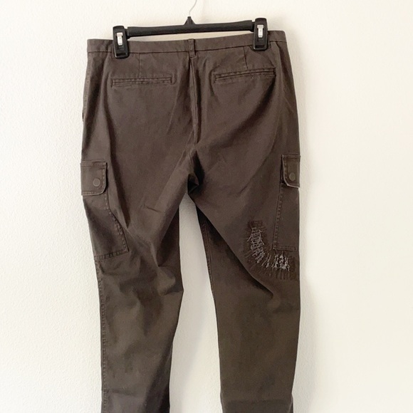 ATM Stretch Cotton Distressed Cargo Pants - Picture 16 of 16